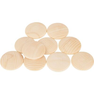 VBS Holzplatinen, gewölbt - Ø 50 mm, 10 Stück VBS Holzplatinen, gewölbt - Ø 50 mm, 10 Stück
