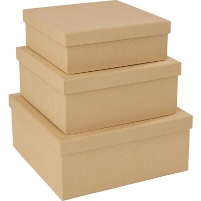 VBS Schachteln "Quadrat", 3er-Set VBS Schachteln "Quadrat", 3er-Set