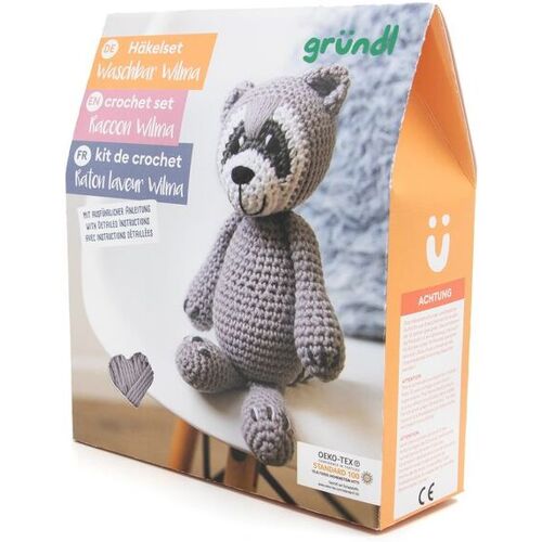 Gründl Häkelset "Waschbär Wilma"