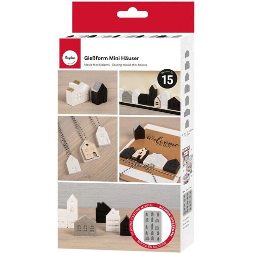 Rayher Silikon Gießform "Mini Häuser"