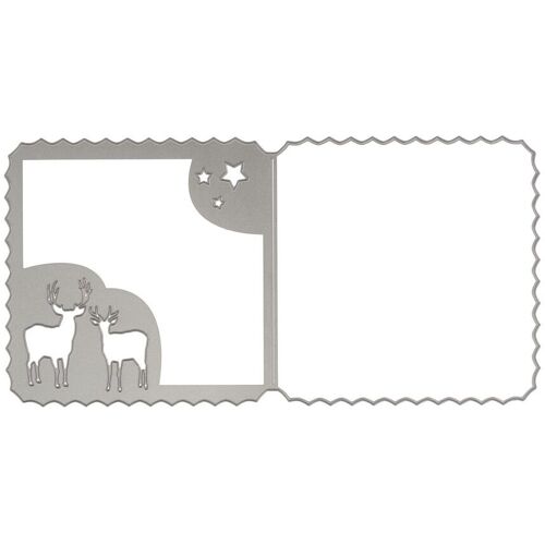 FINDit Stanzschablone "Karte mit Rentieren"
