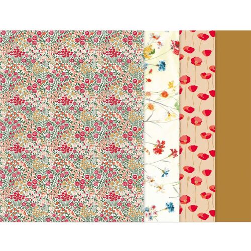 Décopatch Pocket Hot-Foil Collection Mix and Patch "Blumenwiesen"