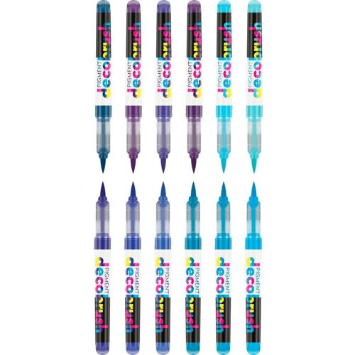 Karin PIGMENT Decobrush Collection - Violet-Blue Colors