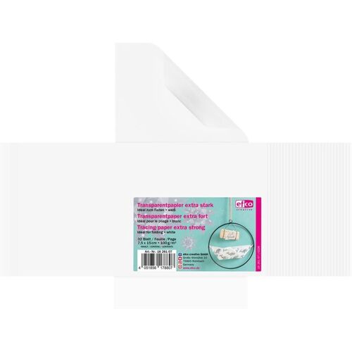 Efco Transparentpapier zum Falten "Extra stark" - 7,5 x 15 cm