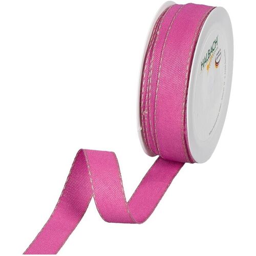 HALBACH Band mit Leinenkante - Pink