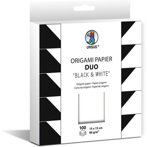 URSUS Origami Papier "Duo" - Black & White