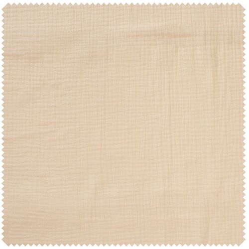 Musselin-Baumwollstoff "Uni" - Latte