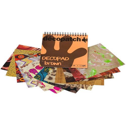 Décopatch Papierblock "Decopad Brown"