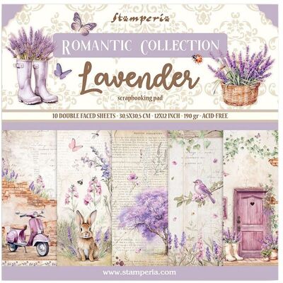 Stamperia Lavendel Scrapbook Papier - Bastelpapier Stamperia Lavendel Scrapbook Papier - Bastelpapier