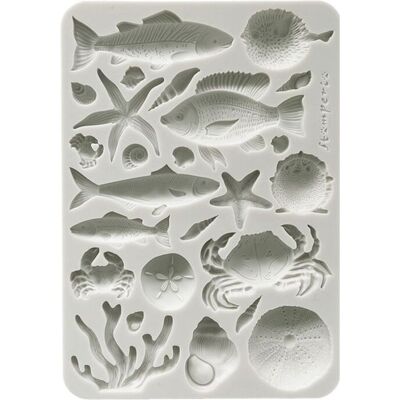 Stamperia Silikonform A5 Silent Sea - Shells & Fish Stamperia Silikonform A5 Silent Sea - Shells & Fish