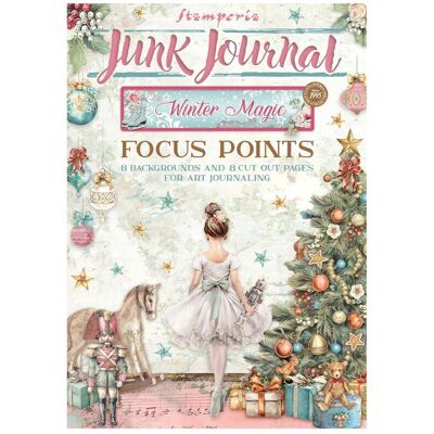 Stamperia A5 Junk Journal Focus Points "Winter Magic" Stamperia A5 Junk Journal Focus Points "Winter Magic"