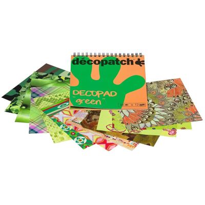 Décopatch Papierblock "Decopad Green" Décopatch Papierblock "Decopad Green"