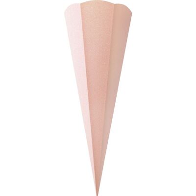 folia Schultüten-Rohling "Glitter" - Rosé folia Schultüten-Rohling "Glitter" - Rosé
