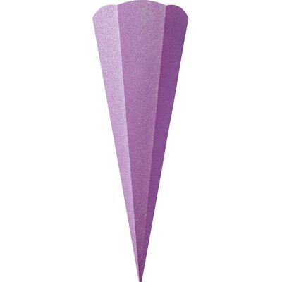 folia Schultüten-Rohling "Glitter" - Violett folia Schultüten-Rohling "Glitter" - Violett