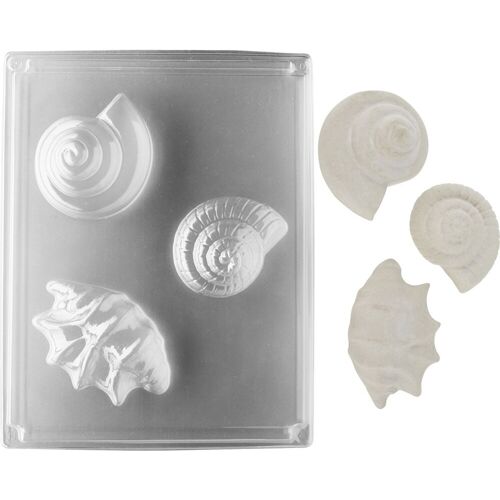 GLOREX Gießform "Muschel-Trio"
