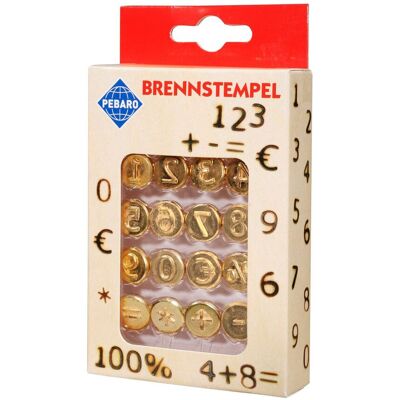 PEBARO Brennstempel - Zahlen & Zeichen PEBARO Brennstempel - Zahlen & Zeichen