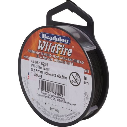 PRACHT Perlgarn WildFire, 45 m - Schwarz