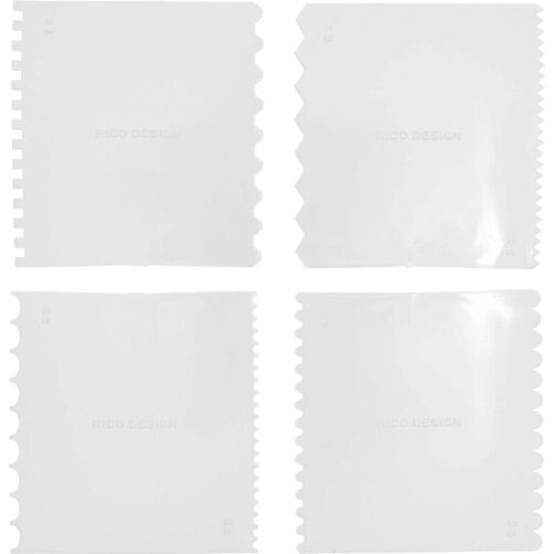 Rico Design Effektspachtel Set, 4 Stück - Fein