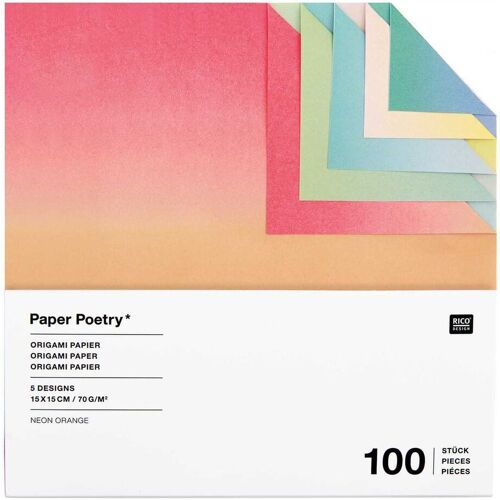 Rico Design Faltblätter "Farbverlauf" - Sunrise