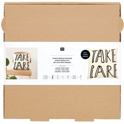 Rico Design Punch Needle Packung "Kissen Take Care" Rico Design Punch Needle Packung "Kissen Take Care"