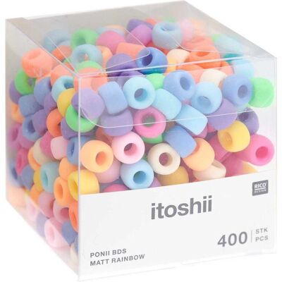 Rico Design itoshii Perlenmix "Ponii Beads" - Matt Rainbow Rico Design itoshii Perlenmix "Ponii Beads" - Matt Rainbow