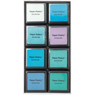 Rico Design Stempelkissen-Set, 8-tlg. - Aqua-Mix Rico Design Stempelkissen-Set, 8-tlg. - Aqua-Mix