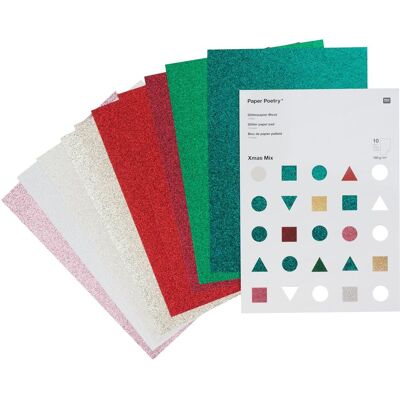 Rico Design Glitterpapier "Xmas" Rico Design Glitterpapier "Xmas"