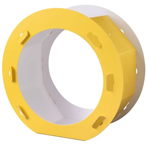 folia Laternen-Rohling "Rund", 5 Stück - Gelb