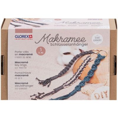 GLOREX Art Glorex Schmuckset - Baumwollmakramé Schlüsselanhänger - DIY GLOREX Art Glorex Schmuckset - Baumwollmakramé Schlüsselanhänger - DIY