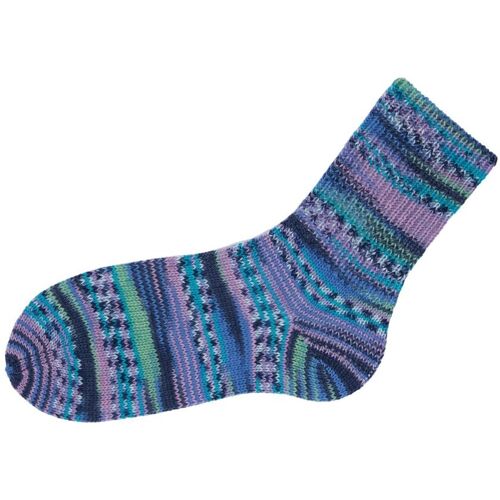 Gründl Hot Socks "Lazise" - Jeans/Schiefergrau/Lind/Seegrün/Flieder-Meliert