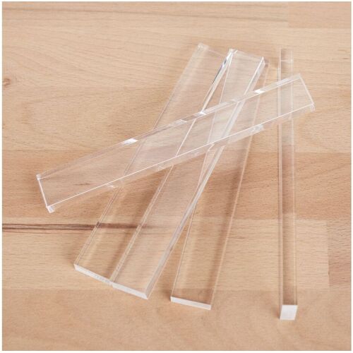 Acrylklötzchen, 22 x 8 x 160 mm - Klar