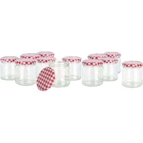 VBS Gläser mit Schraubdeckel "Rund", 170 ml - 12 Stück