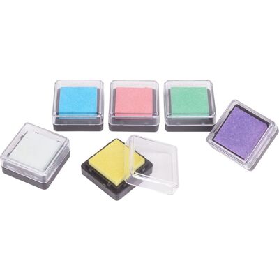 folia Stempelkissen-Set, 6-tlg., Pastell folia Stempelkissen-Set, 6-tlg., Pastell