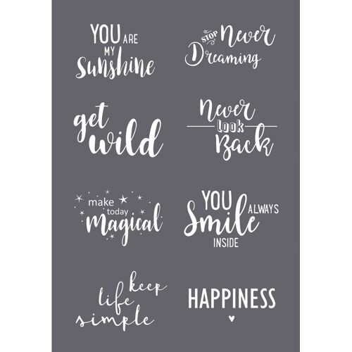 Rayher Schablone "Statements", A5