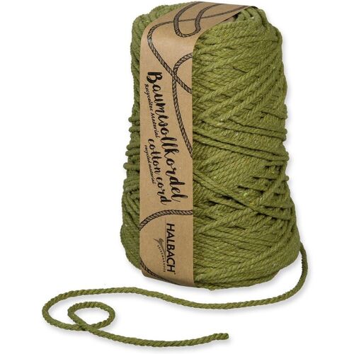 HALBACH Baumwollkordel "5 mm" - Olivgrün