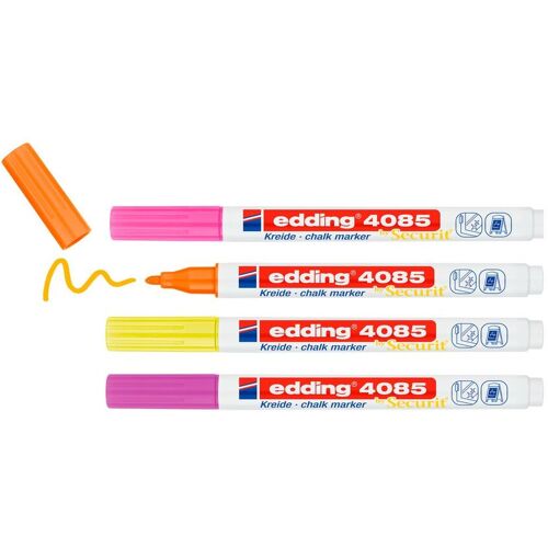 edding 4085 Kreidemarker 4er-Set - Neon