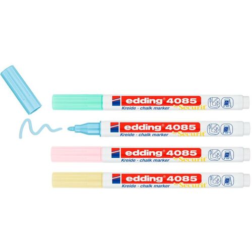 edding 4085 Kreidemarker 4er-Set - Pastell