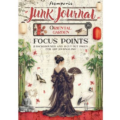 Stamperia A5 Junk Journal Focus Points "Oriental Garden" Stamperia A5 Junk Journal Focus Points "Oriental Garden"