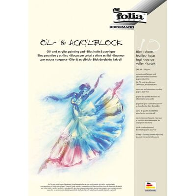 folia Öl-Acrylmalblock - DIN A4 folia Öl-Acrylmalblock - DIN A4