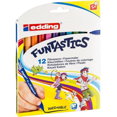 edding 15, Funtastic Kinderfasermaler - 12 Stück edding 15, Funtastic Kinderfasermaler - 12 Stück