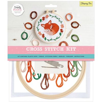 Docrafts Einfach Machen Kreuzstich-Set - Schlafender Fuchs Docrafts Einfach Machen Kreuzstich-Set - Schlafender Fuchs