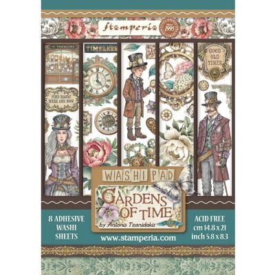 Stamperia Washi Pad "Gardens of Time" Stamperia Washi Pad "Gardens of Time"