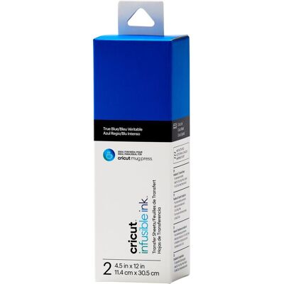 Cricut Uni Transferbogen "Infusible Ink", 11,4 x 30,5 cm - True Blue Cricut Uni Transferbogen "Infusible Ink", 11,4 x 30,5 cm - True Blue