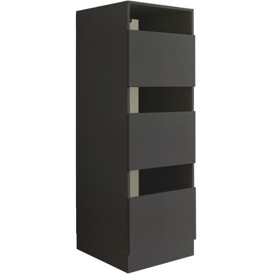 XORA Wäscheschrank PRIMUS, anthrazit, Holznachbildung - anthrazit XORA Wäscheschrank PRIMUS, anthrazit, Holznachbildung - anthrazit