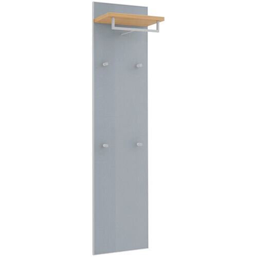 VOSS Garderobenpaneel schmal VORTINA, grau, Glas - grau