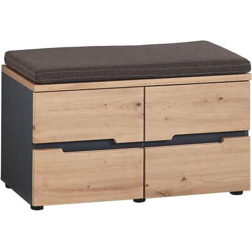 Voleo Garderobenbank DETROIT, Holznachbildung