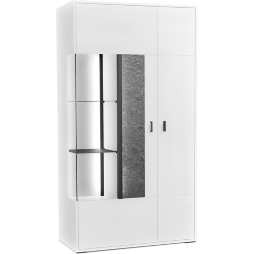 Set one by Musterring Vitrine breit links DELTONA,... - Weiß