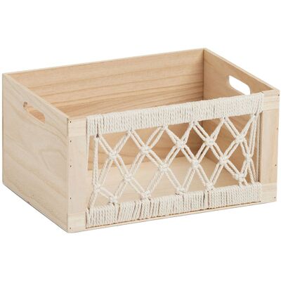 Zeller Present Aufbewahrungskiste BOHO, natur, Holz - natur Zeller Present Aufbewahrungskiste BOHO, natur, Holz - natur