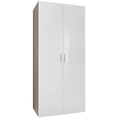 Wimex Malta Kleiderschrank mit Hochglanz-Front - 2-türig weiß Wimex Malta Kleiderschrank mit Hochglanz-Front - 2-türig weiß