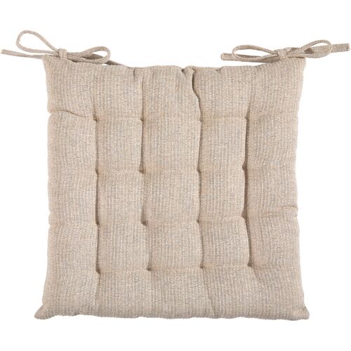Novel Sitzkissen 40x40cm, beige, Mischgewebe - beige